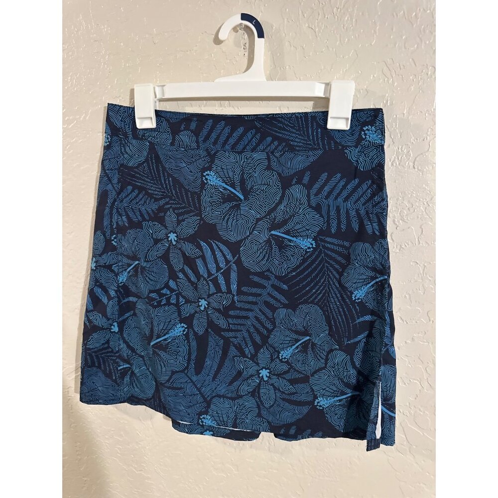 Y Ripskirt Blue Hawaiian Maui Moonlight Wrap Beach Tropical Mini Skirt - Picture 2 of 10